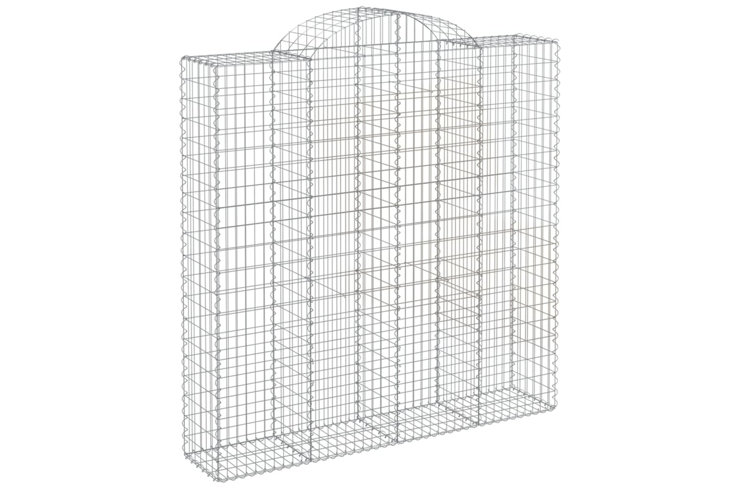 vidaXL 153500 Arched Gabion Basket 200x50x200/220cm Galvanised Iron