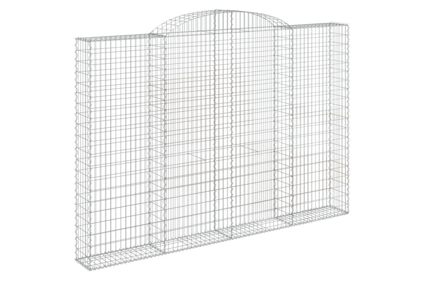 Vidaxl 153510 Arched Gabion Basket 300x30x200/220 Cm Galvanised Iron