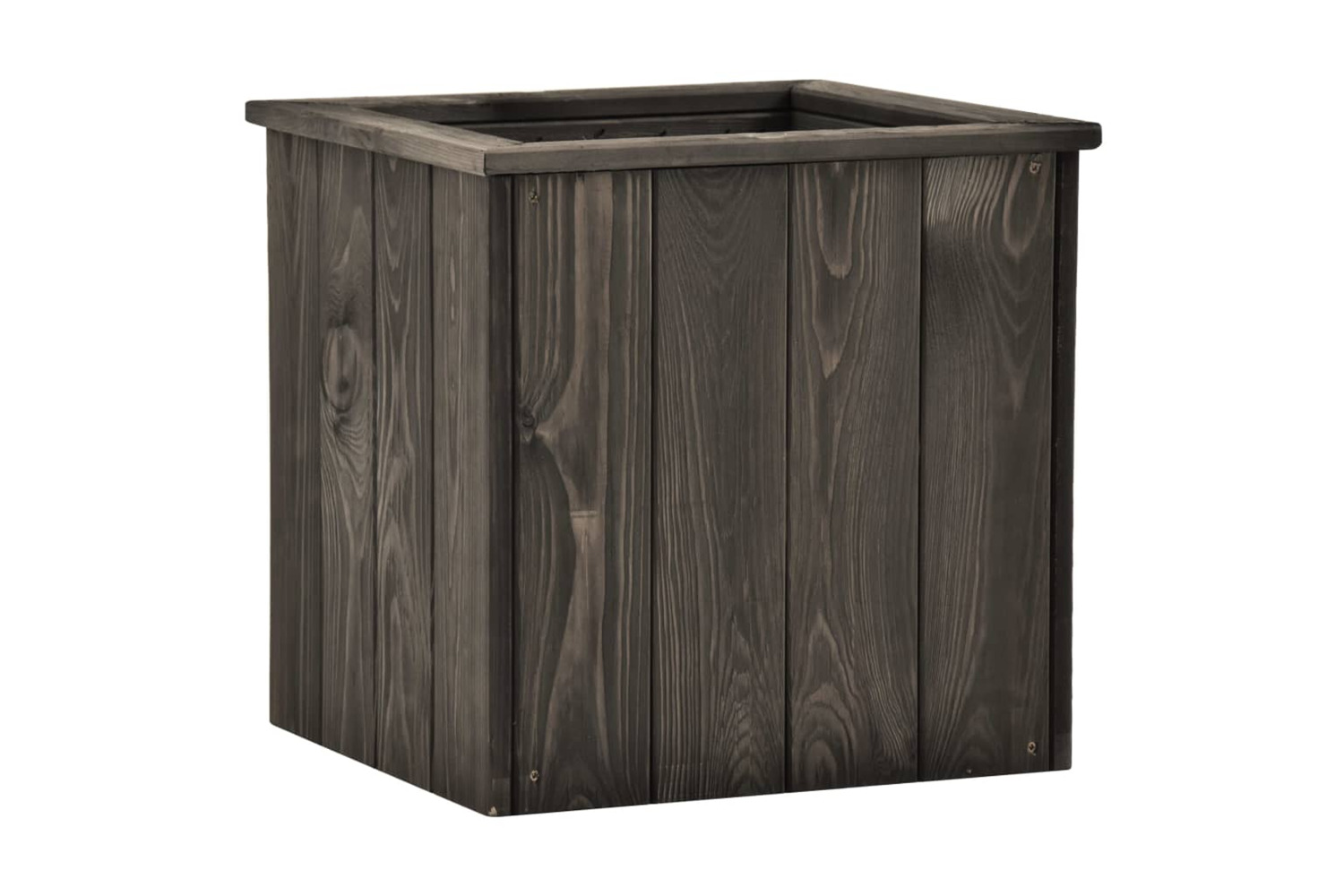 vidaXL 315416 Raised Bed Dark Grey 38x41x40cm Solid Pinewood