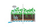 Vidaxl 313956 Garden Raised Bed With Self Watering System Mocha 43x43x33 Cm