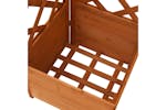 Vidaxl 316411 Corner Trellis Planter 40x40x150 Cm Solid Fir Wood