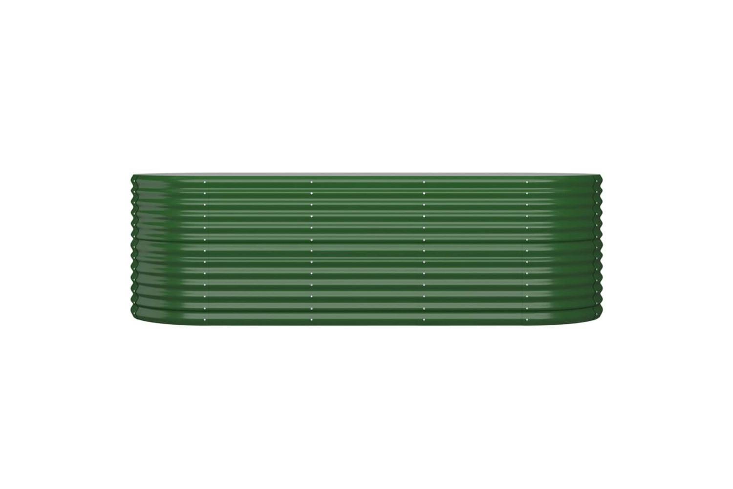 Vidaxl 318953 Garden Raised Bed Powder-coated Steel 224x80x68 Cm Green