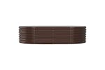 Vidaxl 318915 Garden Raised Bed Powder-coated Steel 152x80x36 Cm Brown