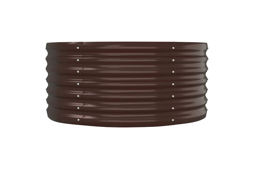 Vidaxl 318915 Garden Raised Bed Powder-coated Steel 152x80x36 Cm Brown