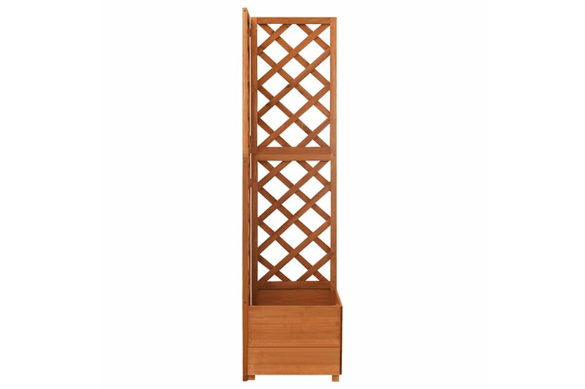 Vidaxl 316411 Corner Trellis Planter 40x40x150 Cm Solid Fir Wood