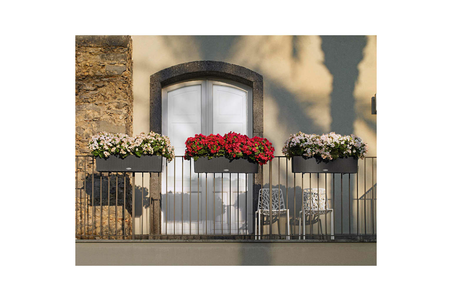 Lechuza Planter Balconera Cottage 80 All-in-one Granite