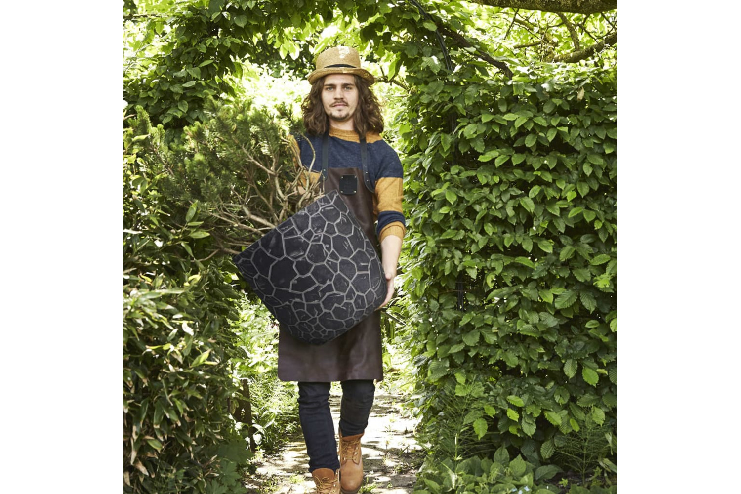 Capi 429062 Egg Planter "clay" Ball 43 X 41 Cm Anthracite