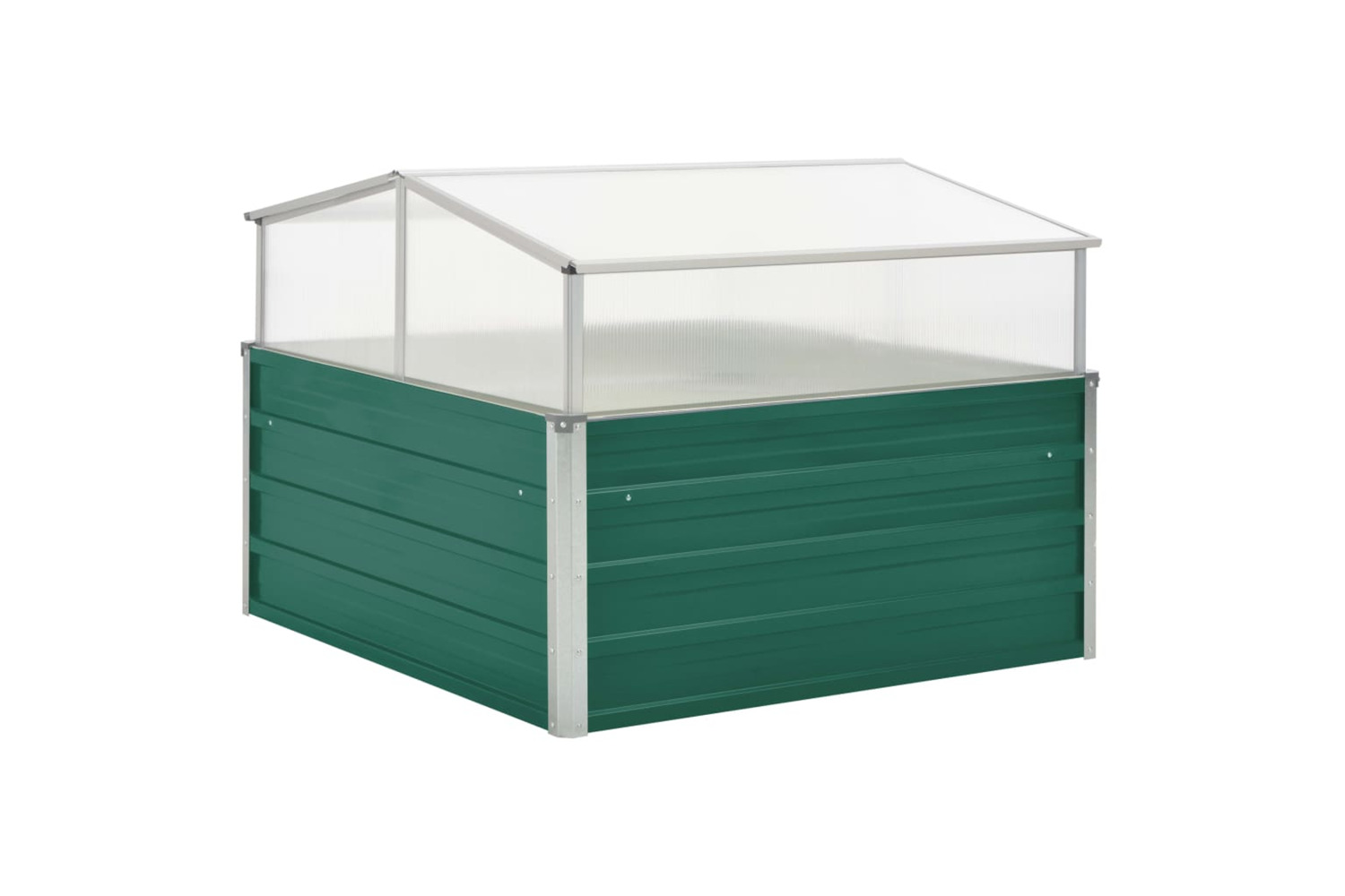 Vidaxl Greenhouse Green 100x100x77 Cm Galvanised Steel