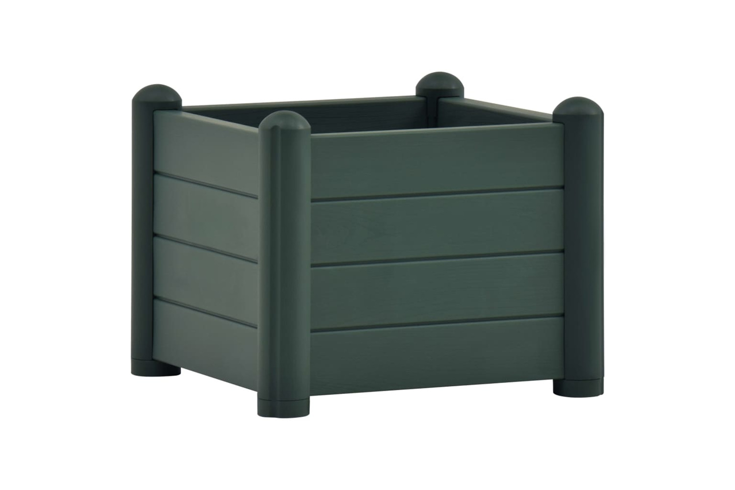 vidaXL 313974 Garden Raised Bed Pp Green 43x43x35cm
