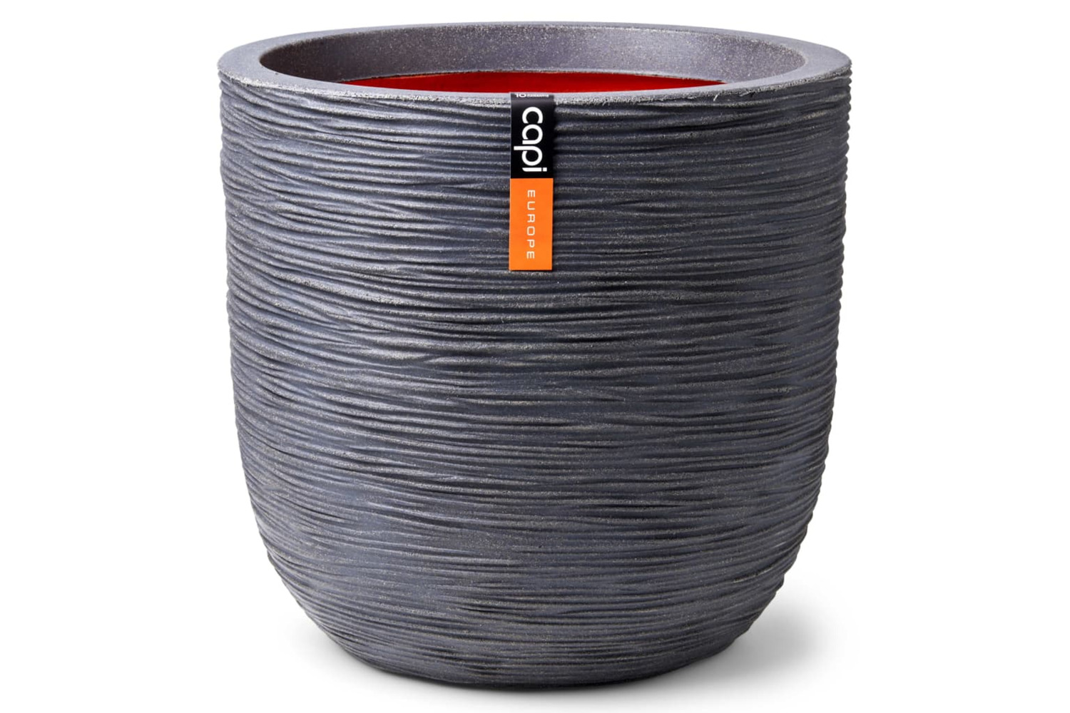 Capi 434853 Egg Planter "nature Rib" 43x41 Cm Dark Grey