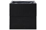 Vidaxl 319173 Garden Planter Black 80x80x80 Cm Poly Rattan