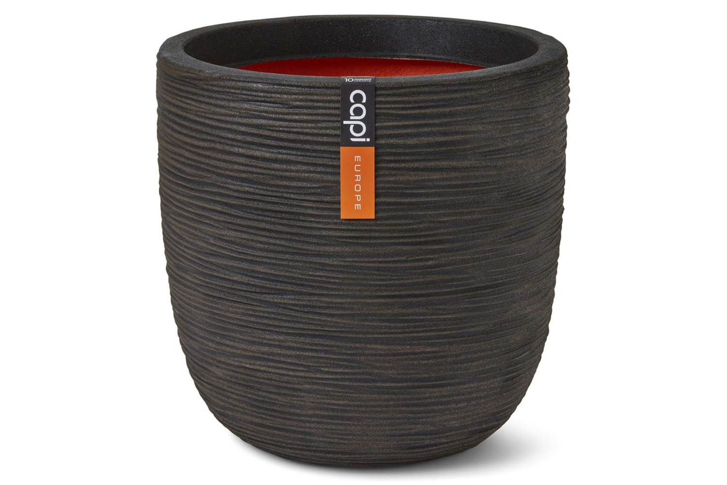 Capi 434841 Egg Planter "nature Rib" 54x52 Cm Dark Brown