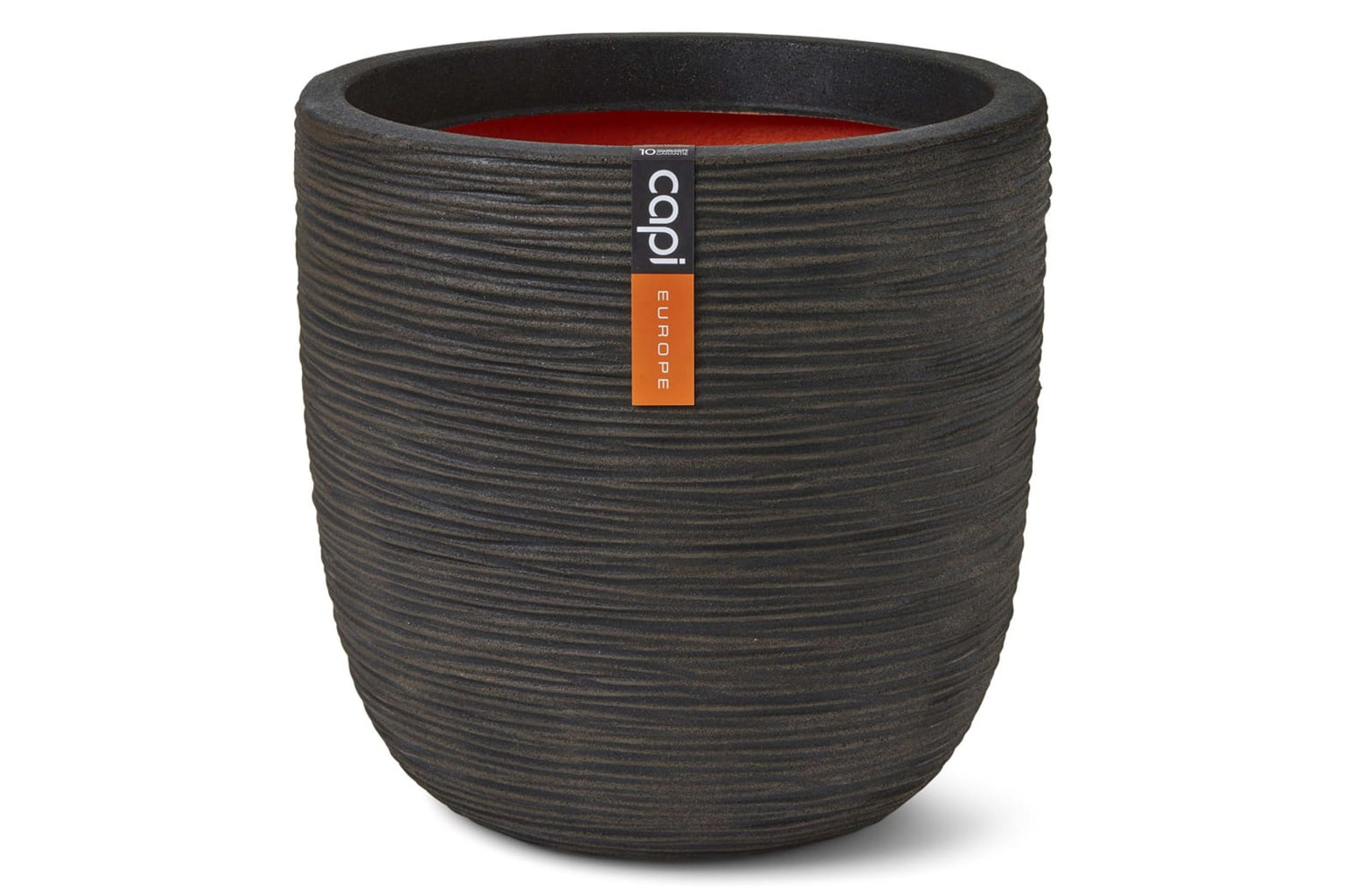 Capi 434840 Egg Planter "nature Rib" 43x41 Cm Dark Brown