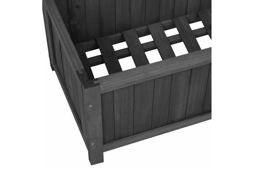 Vidaxl 316427 Garden Trellis Planter Black 70x30x135 Cm Solid Firwood