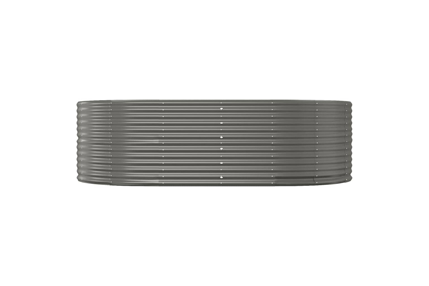 vidaXL 319094 Garden Raised Bed Grey 212x140x68cm Powder-coated Steel