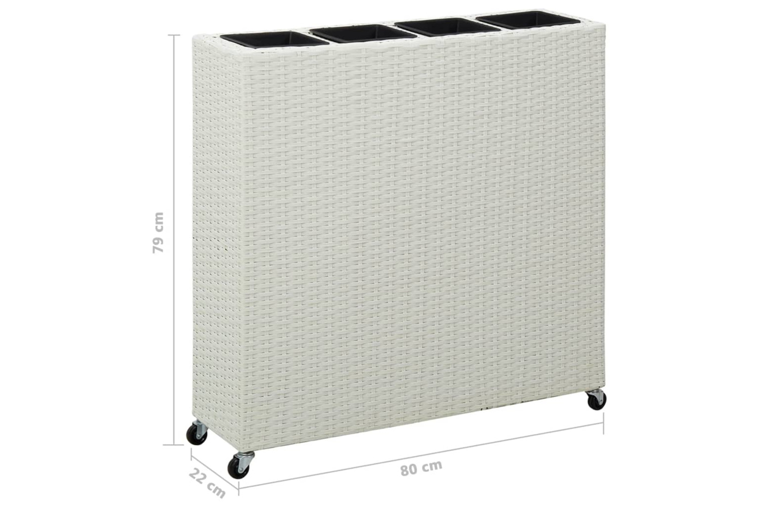 vidaXL 314840 Garden Folding Planter Orange 60x14x75cm Solid Firwood