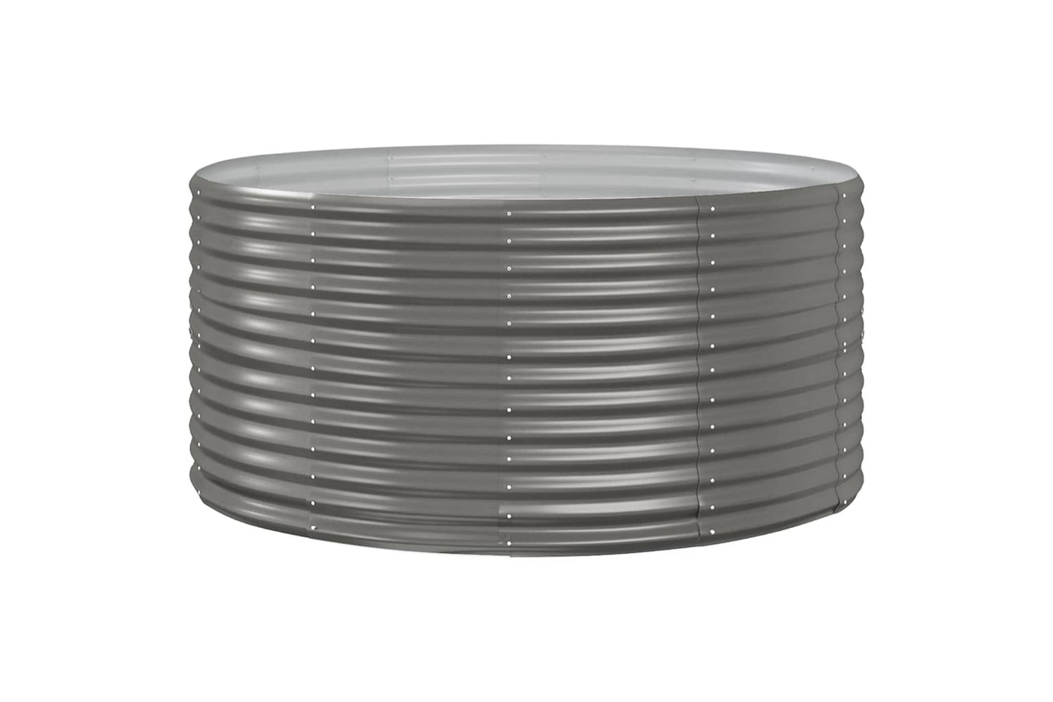 vidaXL 319089 Garden Raised Bed Grey 140x140x68cm Powder-coated Steel