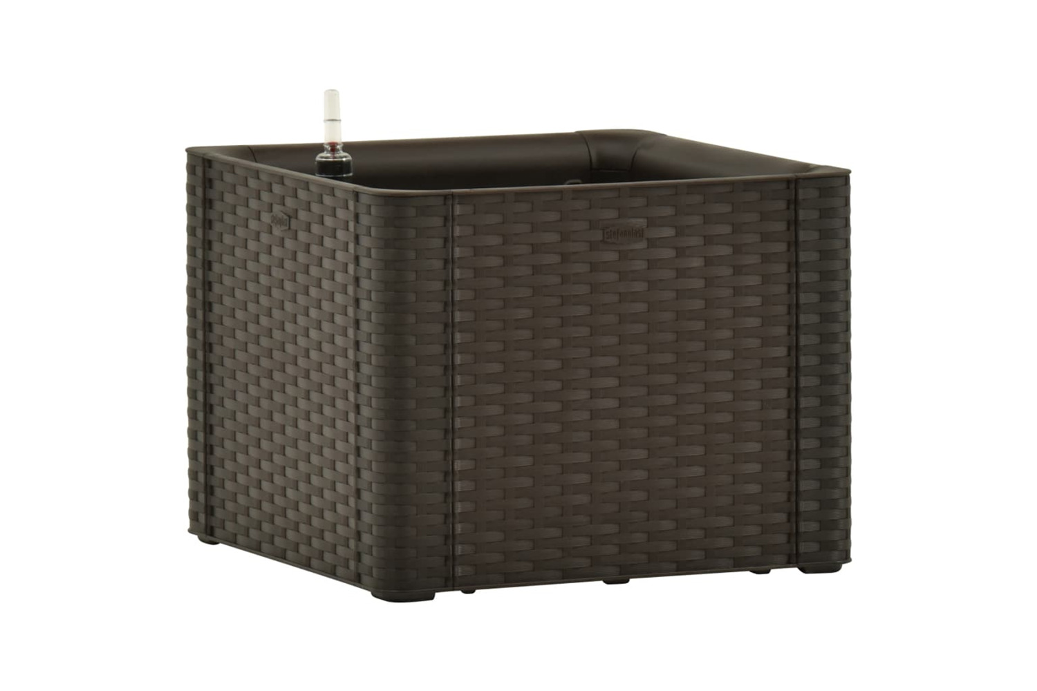 vidaXL 313956 Garden Raised Bed With Self Watering System Mocha 43x43x33cm