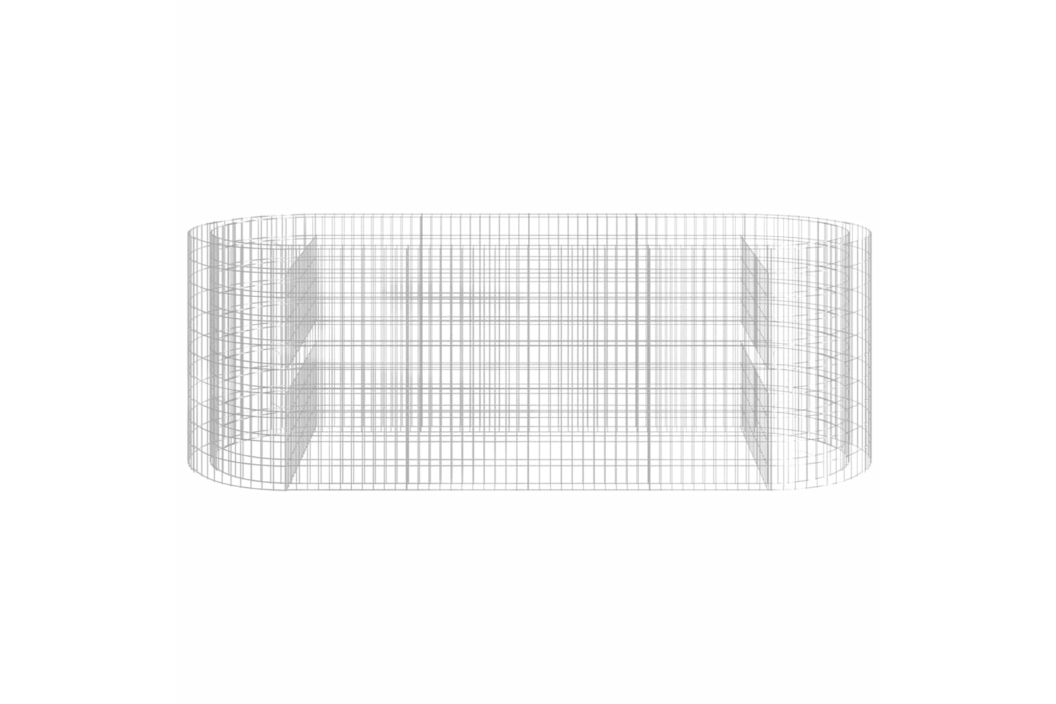 vidaXL 152046 Gabion Raised Bed Galvanised Iron 300x100x100cm