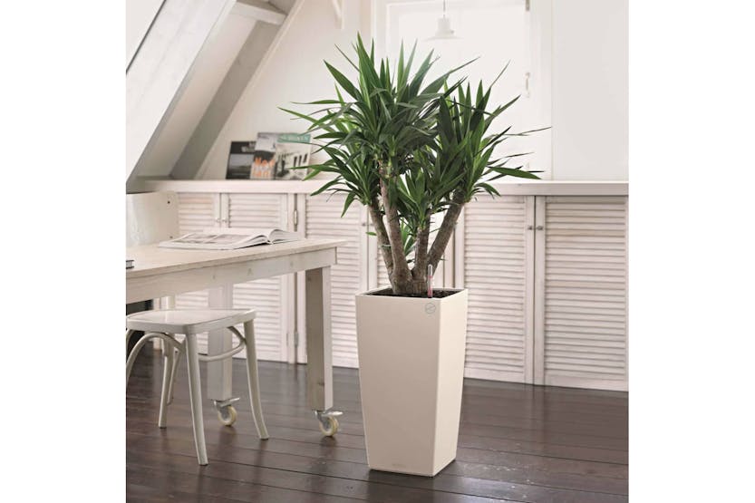 Lechuza 421424 Planter Cubico Color 30 All-in-one White 13130