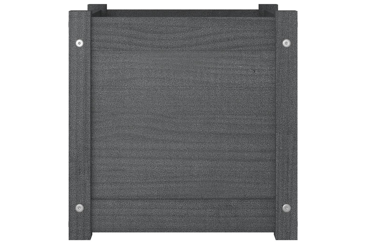 vidaXL 810538 Garden Planter Grey 40x40x40cm Solid Pinewood