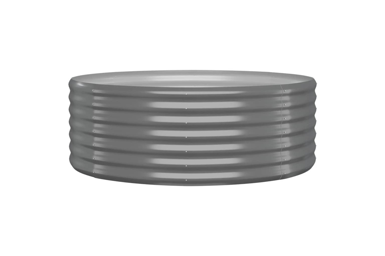 vidaXL 318984 Garden Raised Bed Powder-coated Steel 100x100x36cm Grey