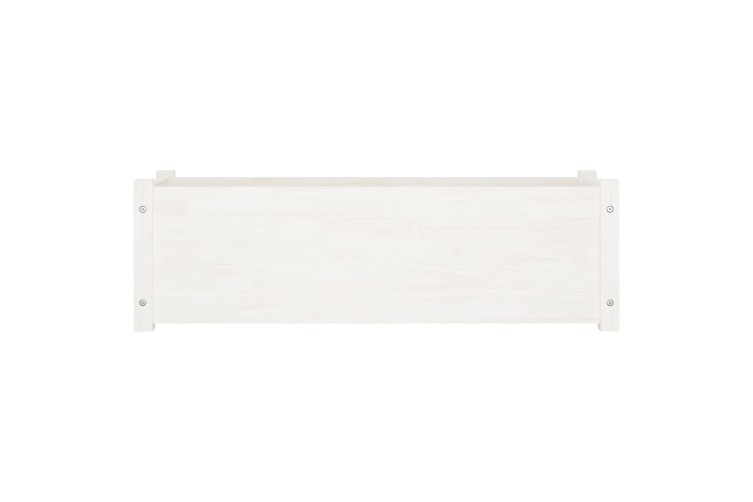 vidaXL 810716 Garden Planter White 100x31x31cm Solid Pinewood