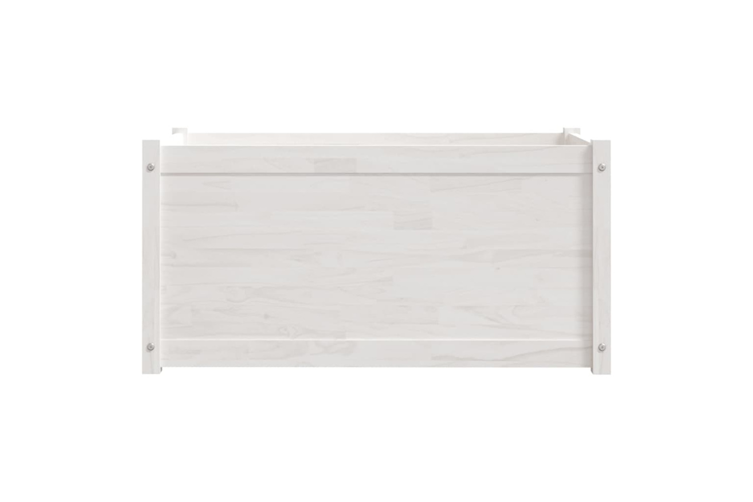 vidaXL 810726 Garden Planter White 100x50x50cm Solid Pinewood