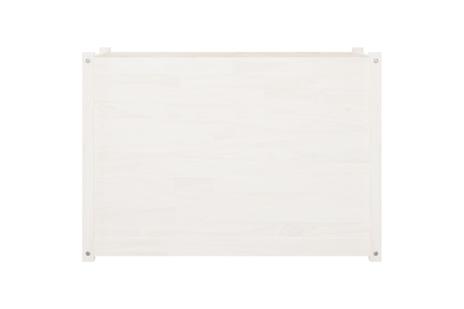 vidaXL 810735 Garden Planter White 100x50x70cm Solid Pinewood