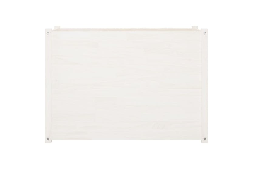 Vidaxl 810735 Garden Planter White 100x50x70 Cm Solid Pinewood