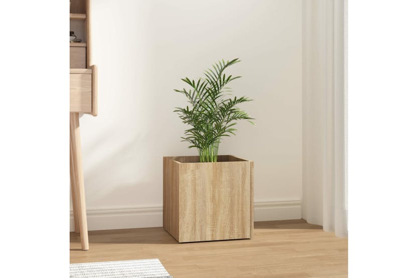 Vidaxl 808795 Planter Box Sonoma Oak 40x40x40 Cm Engineered Wood