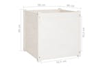 Vidaxl 810560 Garden Planter White 60x60x60 Cm Solid Pinewood