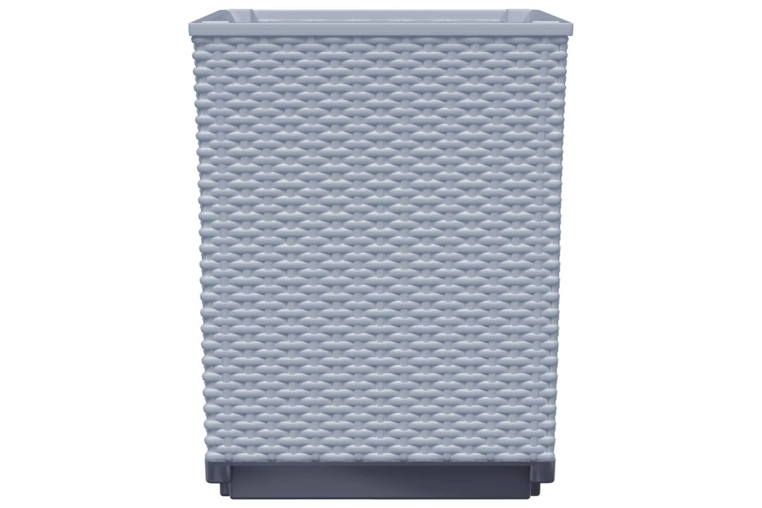 vidaXL 364186 Planters 4 Pcs Light Grey 30x30x37cm Polypropylene