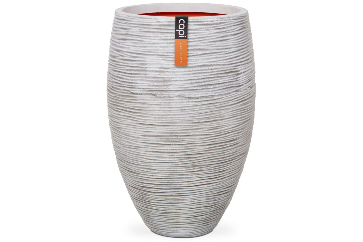 Capi 424250 Vase Nature Rib Elegant Deluxe 40x60 Cm Ivory Kofi1131