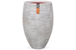Capi 424250 Vase Nature Rib Elegant Deluxe 40x60 Cm Ivory Kofi1131