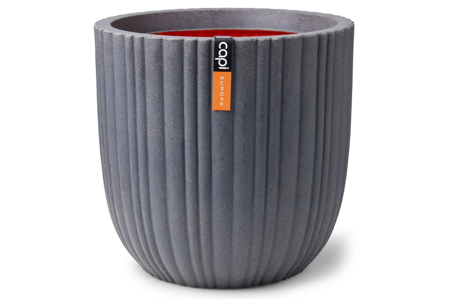 Capi 434884 Egg Planter "urban Tube" 35x34 Cm Dark Grey