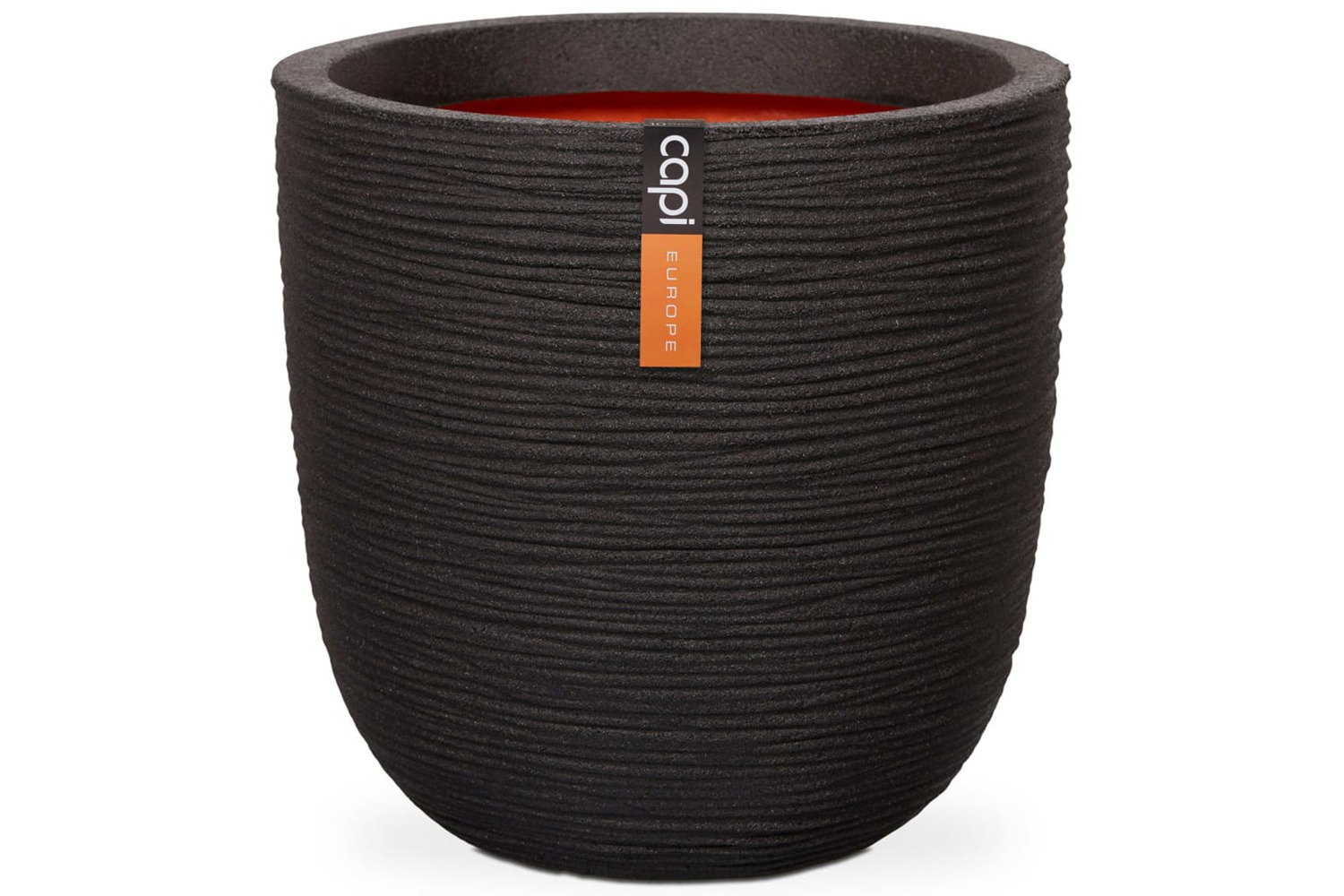Capi 424235 Egg Planter Nature Rib 54x52 Cm Black Kblr935