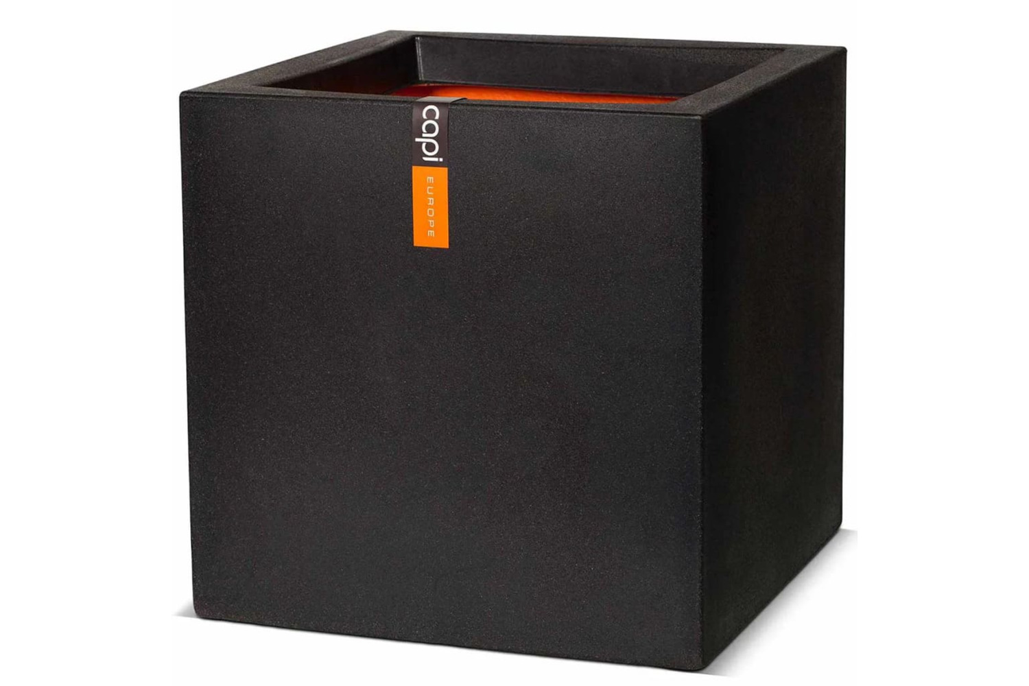 Capi 424342 Planter Urban Smooth Square 40x40x40 Cm Black Kbl903