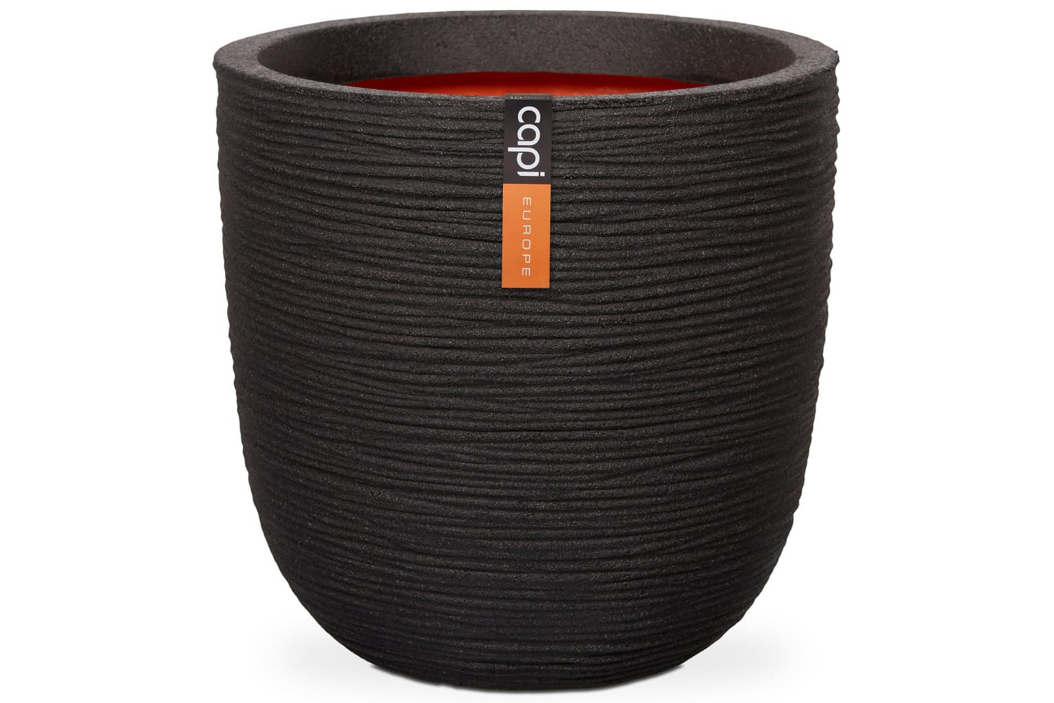 Capi 424234 Egg Planter Nature Rib 43x41 Cm Black Kblr933