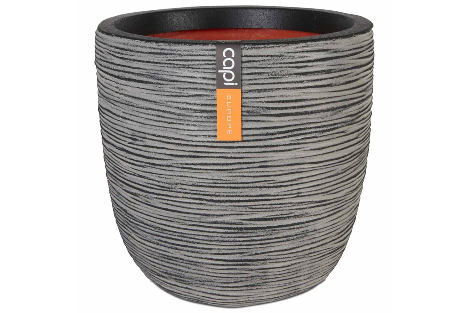 Capi 424243 Egg Planter Nature Rib 43x41 Cm Anthracite Kofz933