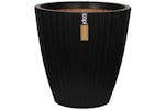 Capi 424326 Vase Urban Tube Tapered 40x40 Cm Black Kblt801