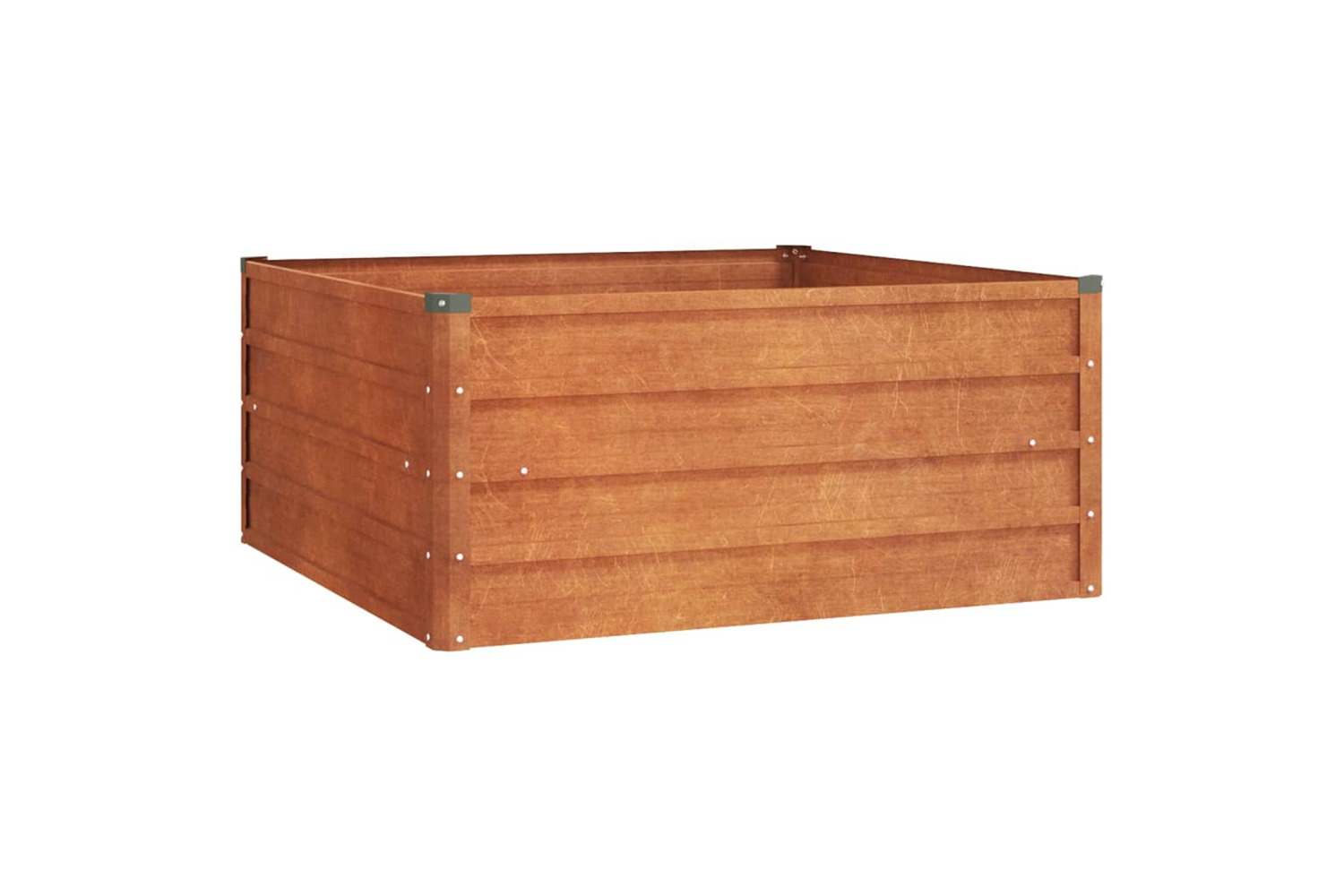 Vidaxl Garden Raised Bed Rusty 100x100x45 Cm Corten Steel