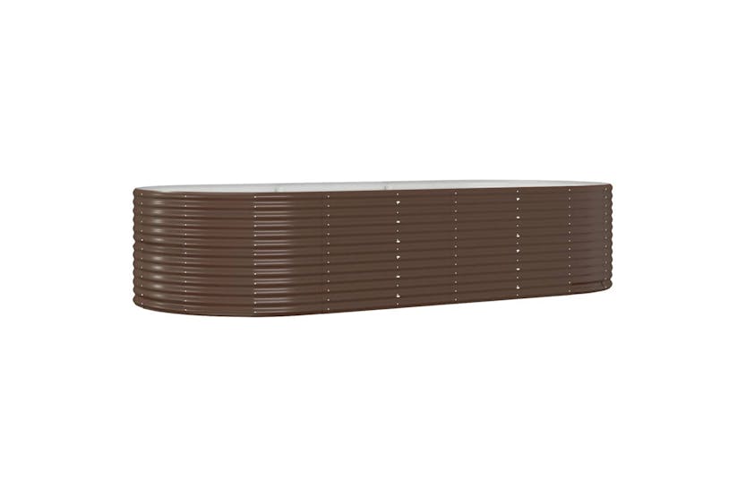 Vidaxl 319100 Garden Raised Bed Brown 291x140x68 Cm Powder-coated Steel