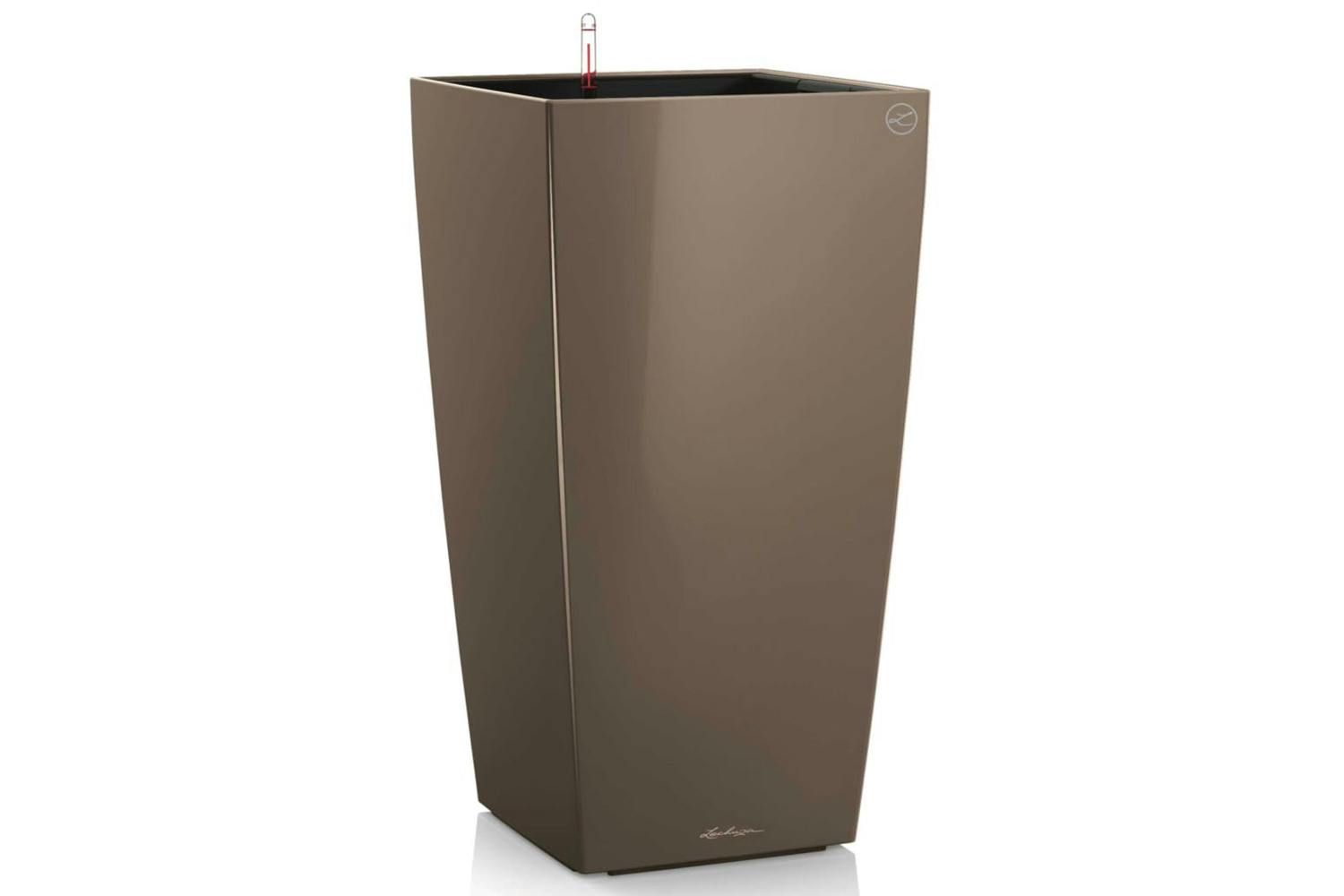 Lechuza 421492 Planter Cubico 40 All-in-one High-gloss Taupe 18215