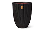 Capi 445497 Vase Elegant Groove 46x58 Cm Black