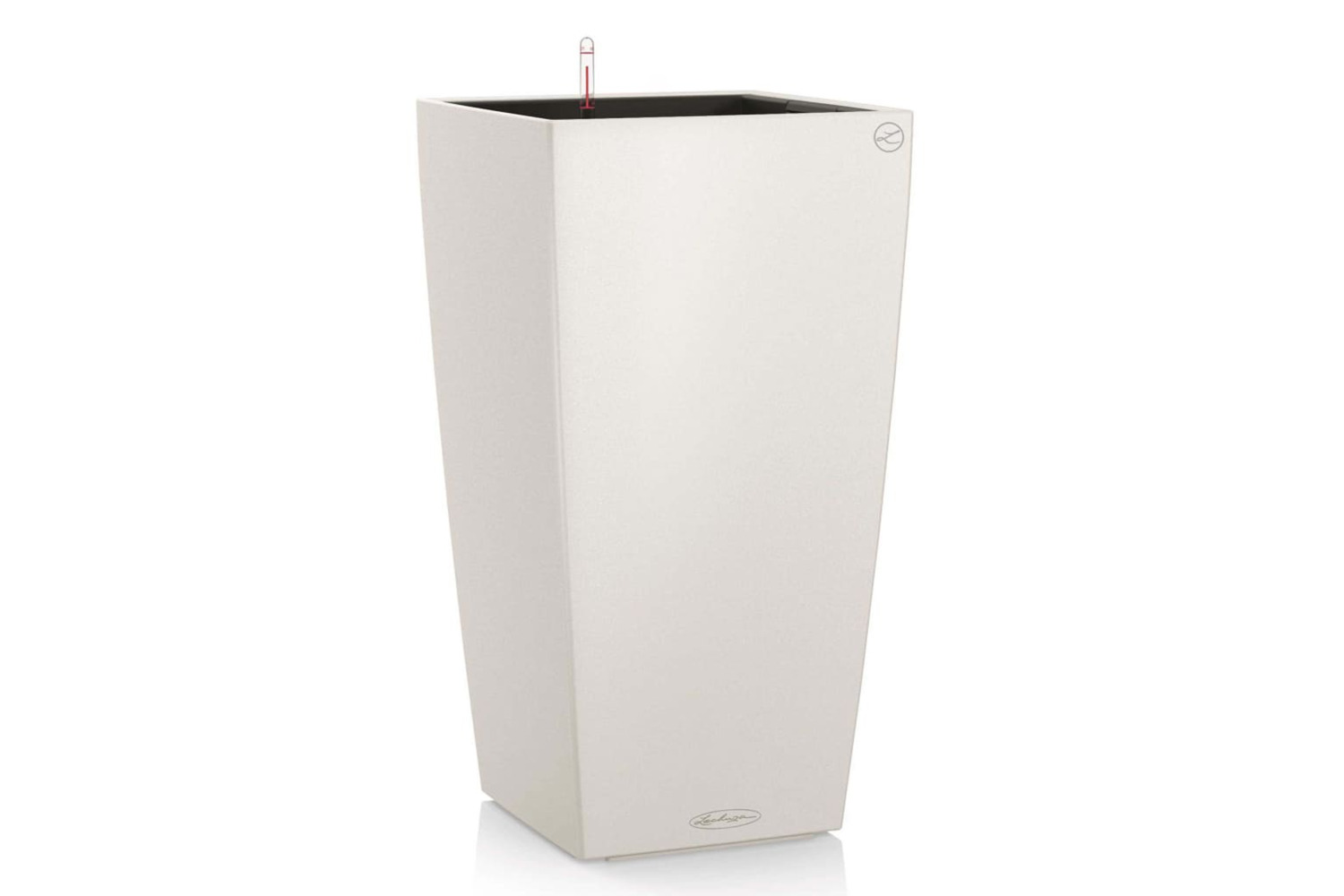 Lechuza 421424 Planter Cubico Color 30 All-in-one White 13130