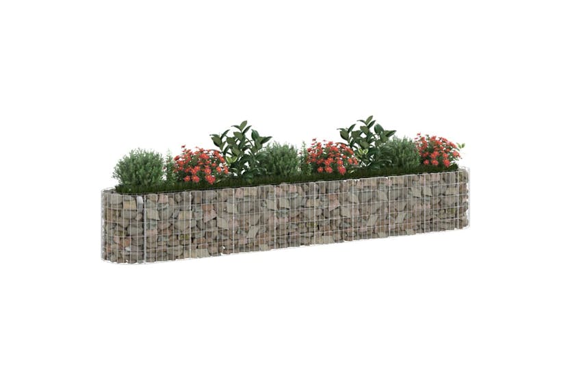 Vidaxl 152027 Gabion Raised Bed Galvanised Iron 330x50x50 Cm