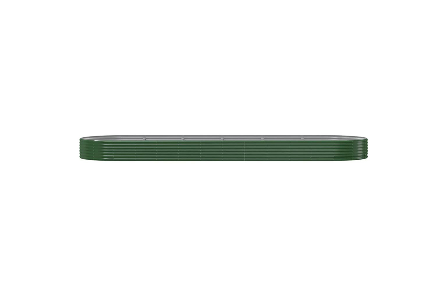 vidaXL 319043 Garden Raised Bed Powder-coated Steel 523x140x36cm Green