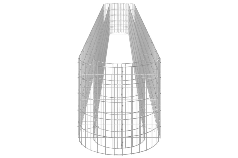 Vidaxl 152029 Gabion Raised Bed Galvanised Iron 470x50x50 Cm