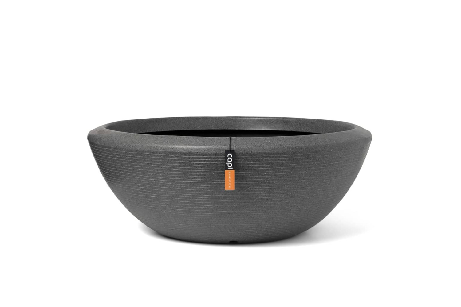 Capi 442106 Plant Bowl Arc Granite Low 61x25 Cm Anthacite